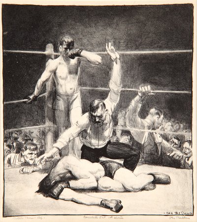 Counted Out, 1921 by George Wesley Bellows